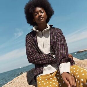 Madewell XS Flannel Westlake Shirt in Stoppard Plaid MB988